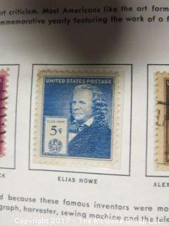 Collection of unsorted postage stamps