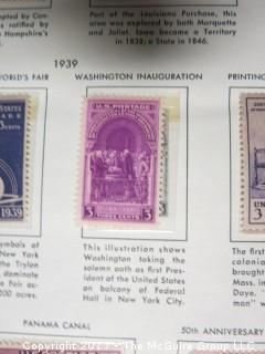 Collection of unsorted postage stamps