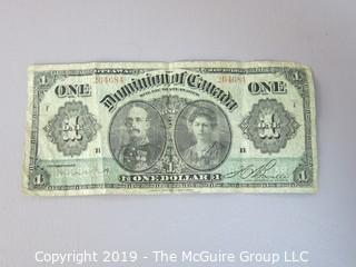 Currency Notes: Dominion of Canada and Belgium