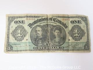 Currency Notes: Dominion of Canada and Belgium