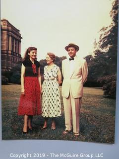 Large Format Color Photo of Journalist Joseph Alsop and Family