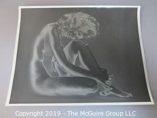 8 x 10" B&W art photo of nude woman