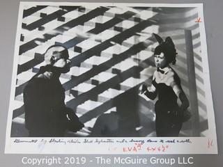 8 x 10" B&W photo of Cartoonist Shel Silverstein and a Bunny dancing to Rock N Roll at a Playboy Club