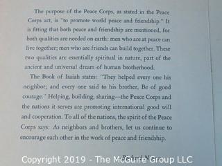 White House Peace Corp Program inscribed: "To Cora Lenkhart with Best Wishes, Richard Nixon"; 1969