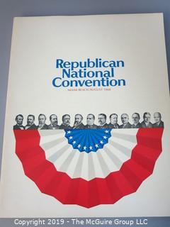 Republican National Convention Official Program; Miami Beach, 1968