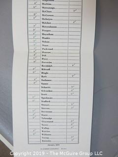 Tally Card of the Roll Call Vote in the U.S. Senate, 6pm, April 18, 1978 re Panama Canal 2nd Treaty, which passed 68-32 