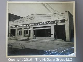 B&W photos of the Johnson-Jones Ford Dealership Staff. circa 1946