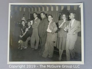 B&W photos of the Johnson-Jones Ford Dealership Staff. circa 1946