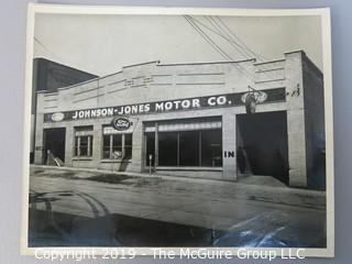 B&W photos of the Johnson-Jones Ford Dealership Staff. circa 1946