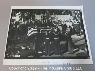 11 x 14 B&W Photo of President John F. Kennedy Funeral Procession