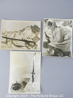 Collection of 8 x 10" B&W Photos of WWII German Alpine Soldiers 