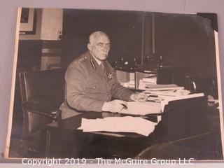 Collection of B&W WWII photos including General Ironside