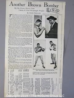 Collection of Photos and Articles about Boxer "Big Boy Brown", cousin of Joe Lewis