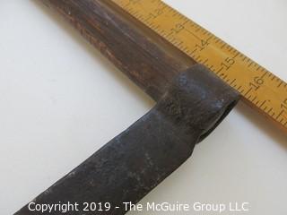 Antique Wood/Iron Froe, used for cutting house or roof shingles