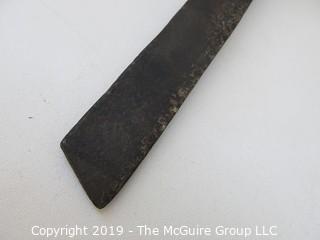 Antique Wood/Iron Froe, used for cutting house or roof shingles