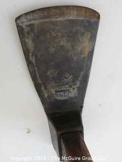 Antique Wood/Iron Carpenter's Adze; marked on base