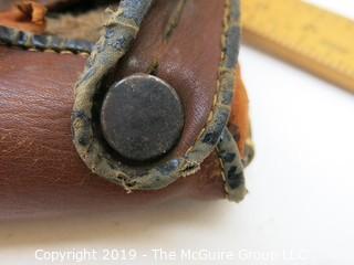 Baseball Glove, circa 1940's; markings on leather 