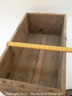 Wooden Crate marked: "McKinney Hinges and Butts" 