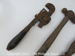 Hand Tools and a clamping benchtop vise/anvil