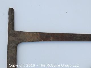 Large Hand Forged Open Hearth Cooking Bracket