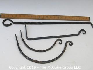 Hand Forged Hearth Hooks