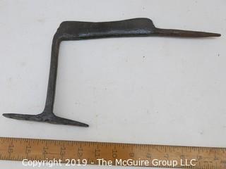 Hand Wrought Early Iron Scraping Tool 