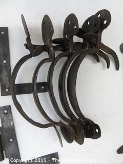 Reclaimed hand forged hardware, including nails