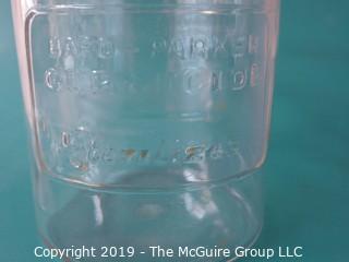 1930's Physicians Sterilizing Glass Jar with Lid; "Bard-Parker Germicide"Glass 