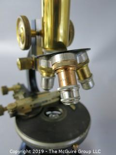 1920's Physician's Ocular Microscope with Original Case; marked W. & W. Seibert; Germany