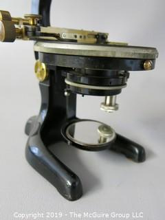 1920's Physician's Ocular Microscope with Original Case; marked W. & W. Seibert; Germany