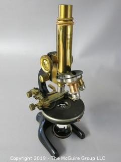 1920's Physician's Ocular Microscope with Original Case; marked W. & W. Seibert; Germany