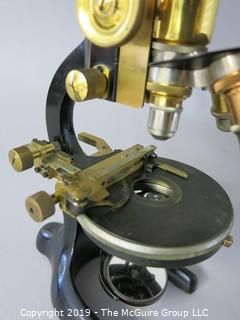 1920's Physician's Ocular Microscope with Original Case; marked W. & W. Seibert; Germany