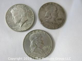 (3) Silver Half-Dollars