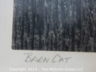 B&W Photo; "Barn Cat"; by Lars Janson, Putney, VT