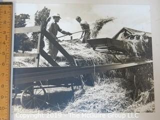 Large Format Photo; B&W; "Bringing In The Hay"; by Everett F. Clark