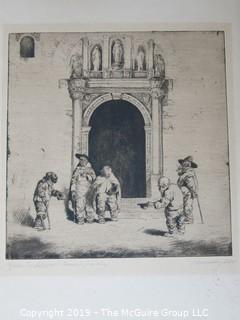 Engraving print (Signed); titled and signed in pencil by Erhard Amadeus-Dier