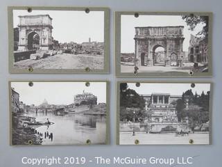 (4) 1901 Photo Cards; Rome and Vatican