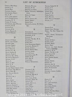 Facsimile # 517/1000 of subscription list for Shakespeare's Comedies, Histories and Tragedies; published by Henry Frowde, Publisher to the University of Oxford 