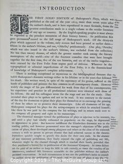 Facsimile # 517/1000 of subscription list for Shakespeare's Comedies, Histories and Tragedies; published by Henry Frowde, Publisher to the University of Oxford 