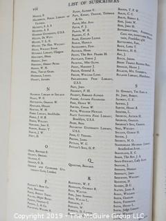 Facsimile # 517/1000 of subscription list for Shakespeare's Comedies, Histories and Tragedies; published by Henry Frowde, Publisher to the University of Oxford 