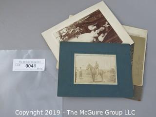 Collection of early mounted photos 