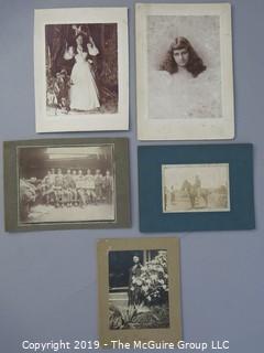 Collection of early mounted photos 