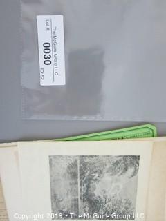 Collection of ephemera including engraved cards