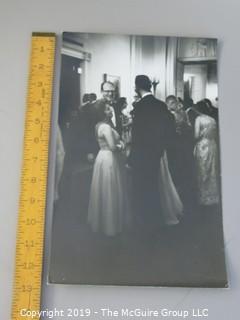 11 x 14 B&W Photo of President John F. Kennedy and the First Lady host 49 Nobel Prize Winners at The White House where JFK Quipped: "This is the greatest gathering of knowledge and talent in the White House since Thomas Jefferson dined alone" ; photo by Arthur Rickerby