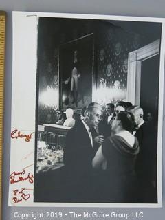 11 x 14 B&W Photo of President John F. Kennedy and the First Lady host 49 Nobel Prize Winners at The White House where JFK Quipped: "This is the greatest gathering of knowledge and talent in the White House since Thomas Jefferson dined alone" ; photo by Arthur Rickerby