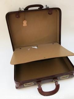 New Leather Briefcase (note: the locks are still factory set)"Steampunk"