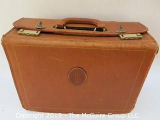 Lladro Leather Briefcase; handle needs repair