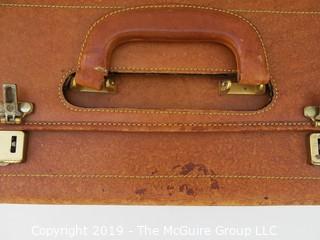 Lladro Leather Briefcase; handle needs repair