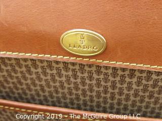 Lladro Leather Briefcase; handle needs repair