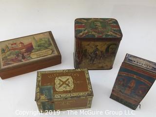 Collection including tobacco tins 